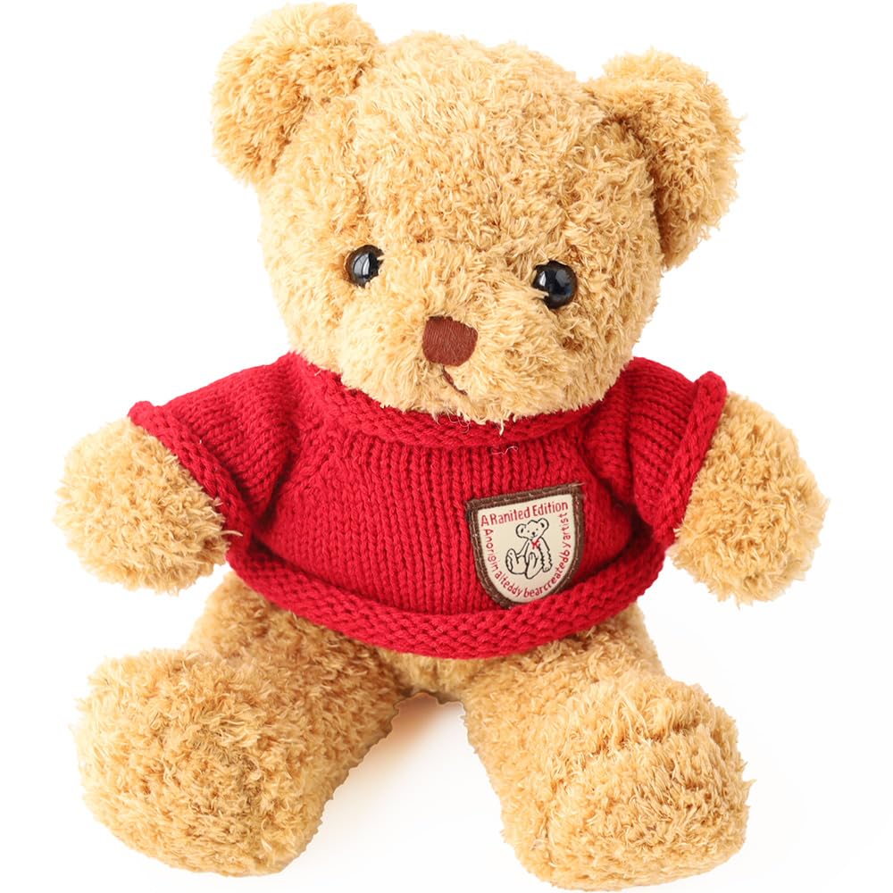 赤いセーターのクマのぬいぐるみ Amazon.co.jp: ぬいぐるみ 可愛い クマ テディベア 動物 人気 くま
